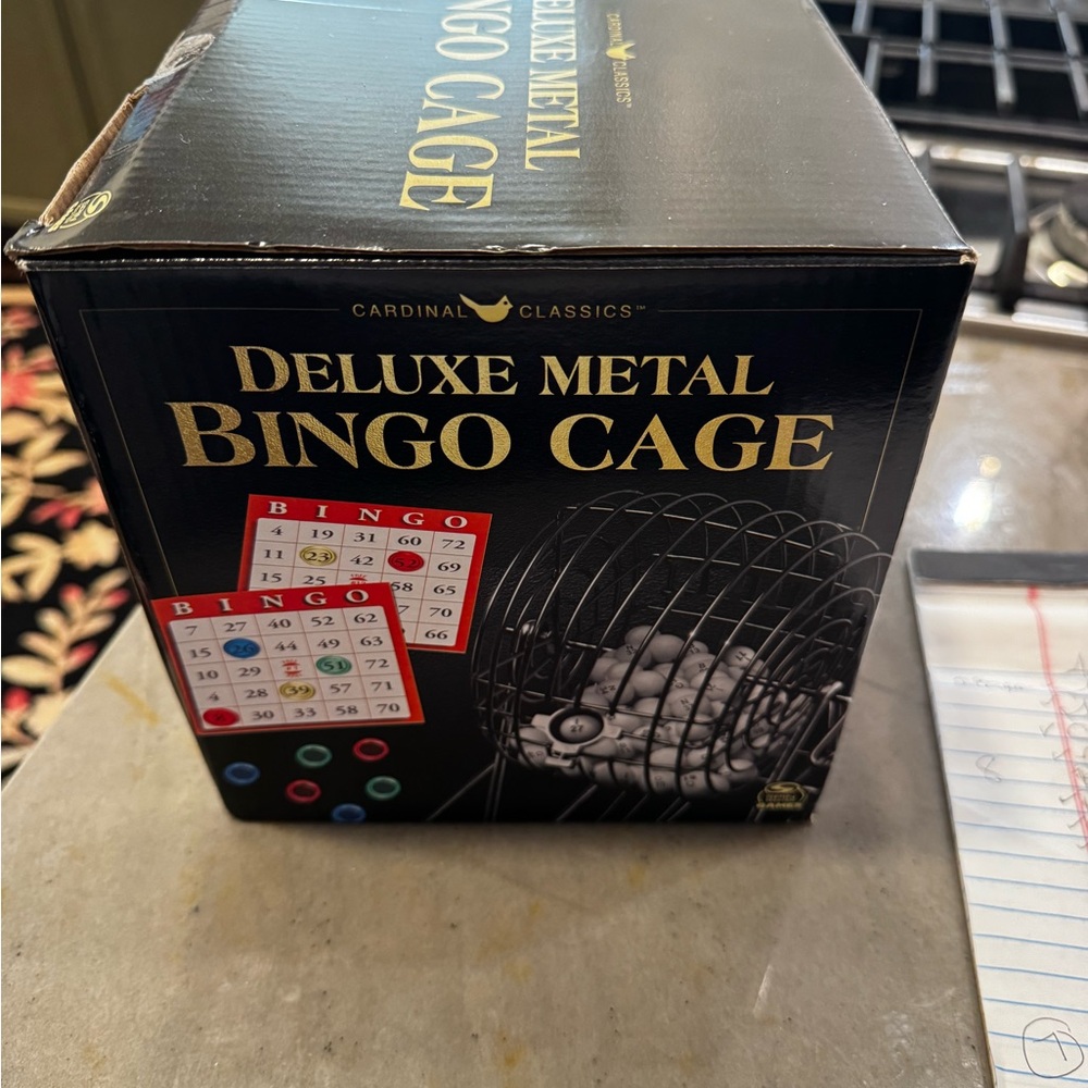 Deluxe Metal Bingo Cage - Black